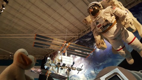 Parmesolino curtiu o Johnson Space Center - mesmo achando que a comida dos astronautas é pior que ração standard...